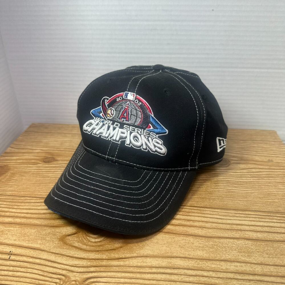 Vintage Anaheim Angels World Series Champions Hat Cap Strap Back 2002 New Era